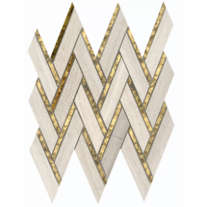 Cream Chevron - mixed tile